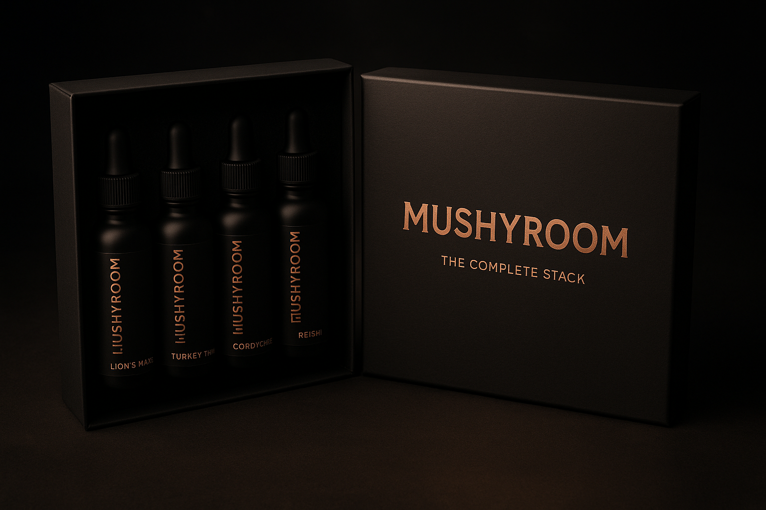 Mushyroom Complete Stack — Gift box with all 4 bottles